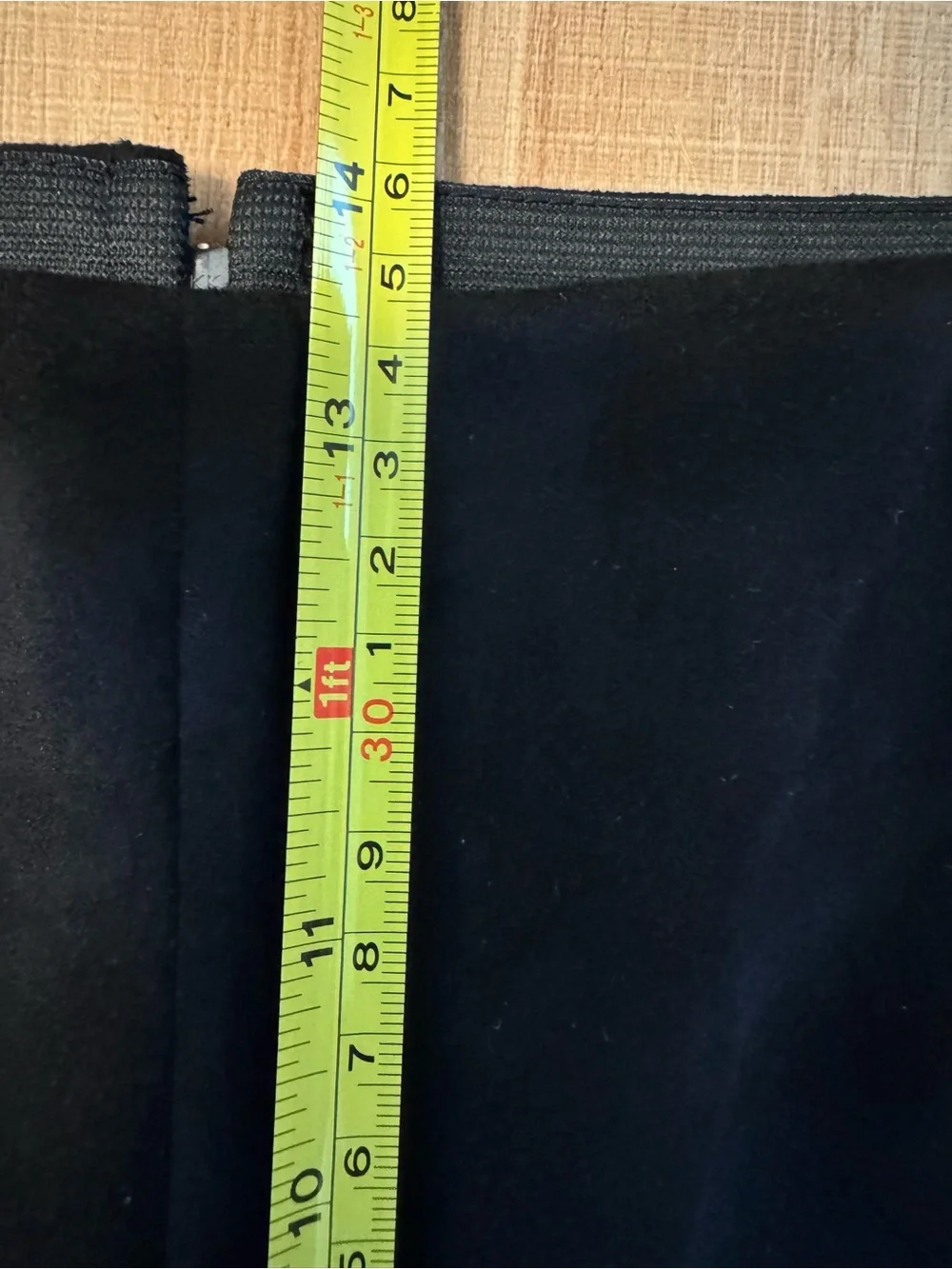 We The Free Faux Suede Flare Pants Black Slit Hem High Rise Size 31